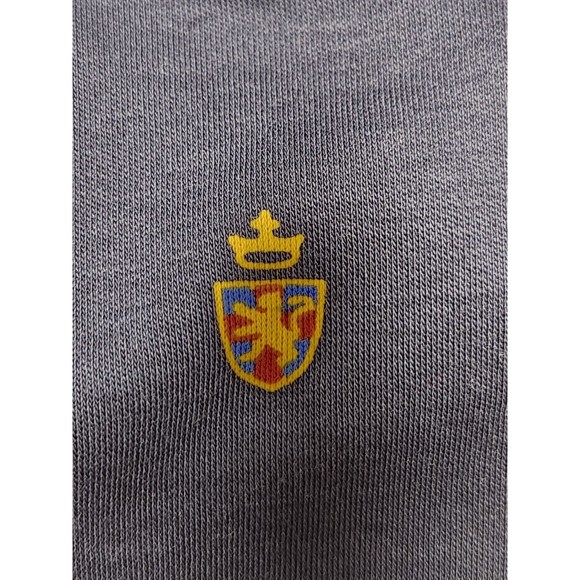 Polo Ralph Lauren Shirt Men M Navy Short Sleeve Classic Fit All Over Print Crest - Picture 6 of 8